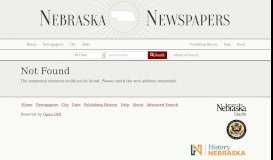 
							         Nebraska Newspapers « Omaha daily bee. (Omaha [Neb.]) 187 ...								  
							    