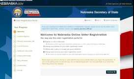 
							         Nebraska Secretary of State - Voter Registration Portal - Nebraska.gov								  
							    