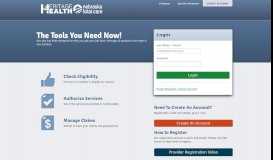 
							         Nebraska Total Care Provider Tools								  
							    