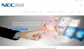 
							         NEC Cloud Partner Portal								  
							    