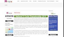 
							         NECC'19 – National Level Championship on E-Cycle								  
							    
