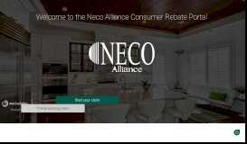 
							         Neco Alliance Consumer Rebates								  
							    