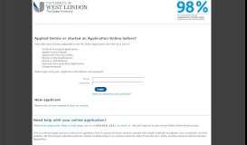 
							         Need help with your online application? - University of West London								  
							    