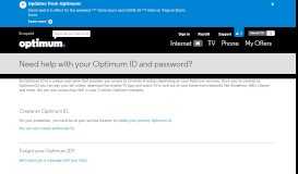 
							         Need help with your Optimum ID and password? - Optimum								  
							    