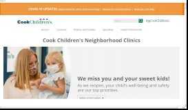 
							         Neighborhood Clinics | Cook Children's								  
							    