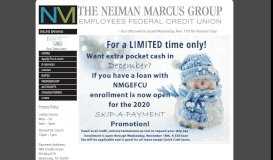 
							         Neiman Marcus Group Employees FCU - Home								  
							    