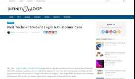 
							         Neit Technet Student Login & Customer Care - Infinity On Loop								  
							    
