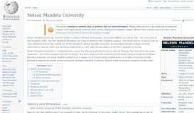 
							         Nelson Mandela University - Wikipedia								  
							    