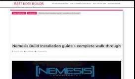 
							         Nemesis Build Installation guide + complete walk through								  
							    