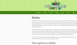 
							         Neobux: El mejor portal PTC`para ganar dinero por Internet viendo ...								  
							    