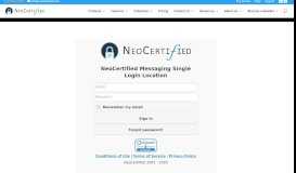 
							         NeoCertified Login - NeoCertified Secure Email								  
							    