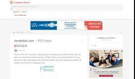 
							         neodollar.com - PTC Fraud, Review 615825 | ComplaintsBoard								  
							    