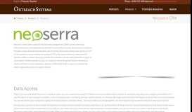 
							         Neoserra CRM Software for SBDCs ... - Outreach Systems								  
							    