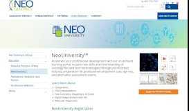 
							         NeoUniversity | NeoGenomics								  
							    