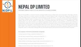 
							         Nepal DP Limited								  
							    