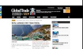 
							         Nepal Launches First Trade Portal - Global Trade Magazine								  
							    
