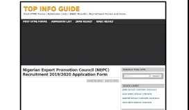 
							         NEPC Recruitment 2019/2020 Application Form - https://nepc.gov ...								  
							    