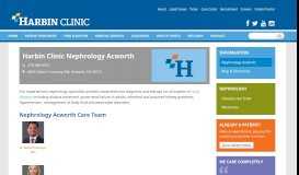 
							         Nephrology Acworth | Harbin Clinic								  
							    