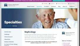 
							         Nephrology and Kidney Disease Diagnosis & Treatment at WWMG								  
							    