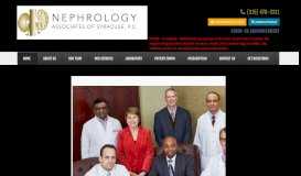 
							         Nephrology Associates of Syracuse, PC | Kidney Doctors								  
							    