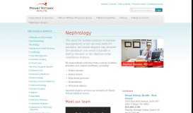 
							         Nephrology | Specialties & Services | Mount Nittany Health System								  
							    