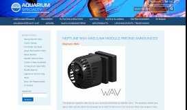 
							         Neptune Wav and iLink Module Pricing Announced								  
							    