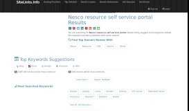 
							         Nesco resource self service portal Results For Websites Listing								  
							    