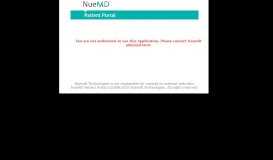 
							         Nesin Therapy Services, P.C. Patient Portal Link | NueMD Patient ...								  
							    