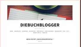 
							         Nessi testet „Das Bloggerportal“ – diebuchblogger								  
							    