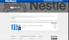 
							         Nestle Portal | MindSumo								  
							    
