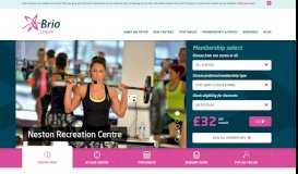 
							         Neston Recreation Centre - Brio Leisure								  
							    