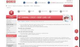 
							         Net Banking / Credit / Debit Card / UPI - BSES Yamuna Power Limited								  
							    
