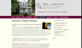 
							         Net Client Portal | Hibbs and Associates								  
							    