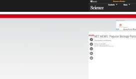 
							         NET NEWS: Popular Biology Portal to Close | Science								  
							    
