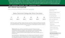 
							         Net Price Calculator - BatesTech - BatesTech - Bates Technical College								  
							    