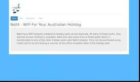 
							         Net4 - WiFi For Your Australian Holiday								  
							    