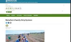 
							         Netafim's Family Drip System | Agrilinks								  
							    