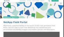 
							         NetApp Field Portal - Webinfinity								  
							    
