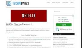
							         Netflix: Change Password - Technipages								  
							    