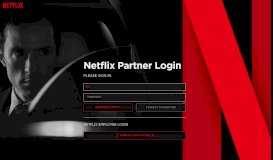 
							         Netflix Partner Login								  
							    