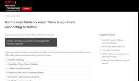 
							         Netflix says 'Network error: There is a problem connecting to ...								  
							    