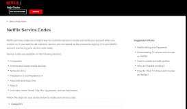 
							         Netflix Service Codes - Netflix Help Center								  
							    