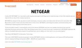 
							         NETGEAR | Bugcrowd								  
							    