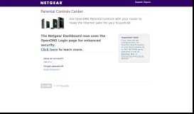 
							         NETGEAR Live Parental Controls - Sign in to your OpenDNS account								  
							    