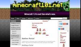
							         Nether Portals - Minecraft 101								  
							    