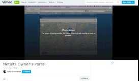 
							         NetJets Owner's Portal on Vimeo								  
							    