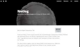 
							         Netlog | Nur ein Blog - Robert Lender								  
							    