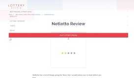 
							         Netlotto Review | Want to Play AU Lottos? • Lottery Critic								  
							    