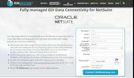 
							         NetSuite and B2BGateway's Client Portal | B2BGateway								  
							    