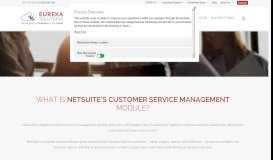 
							         NetSuite CRM Customer Service Management ... - Eureka Solutions								  
							    